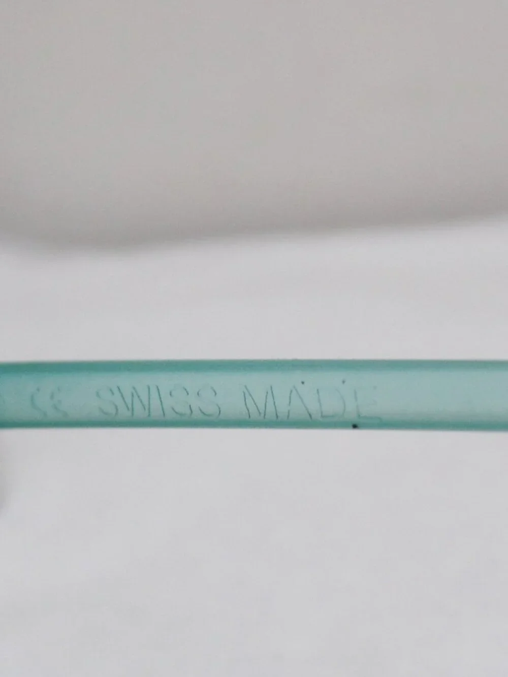 Eyephorics Rimless Light Blue Eyeglass Frames Swiss Made